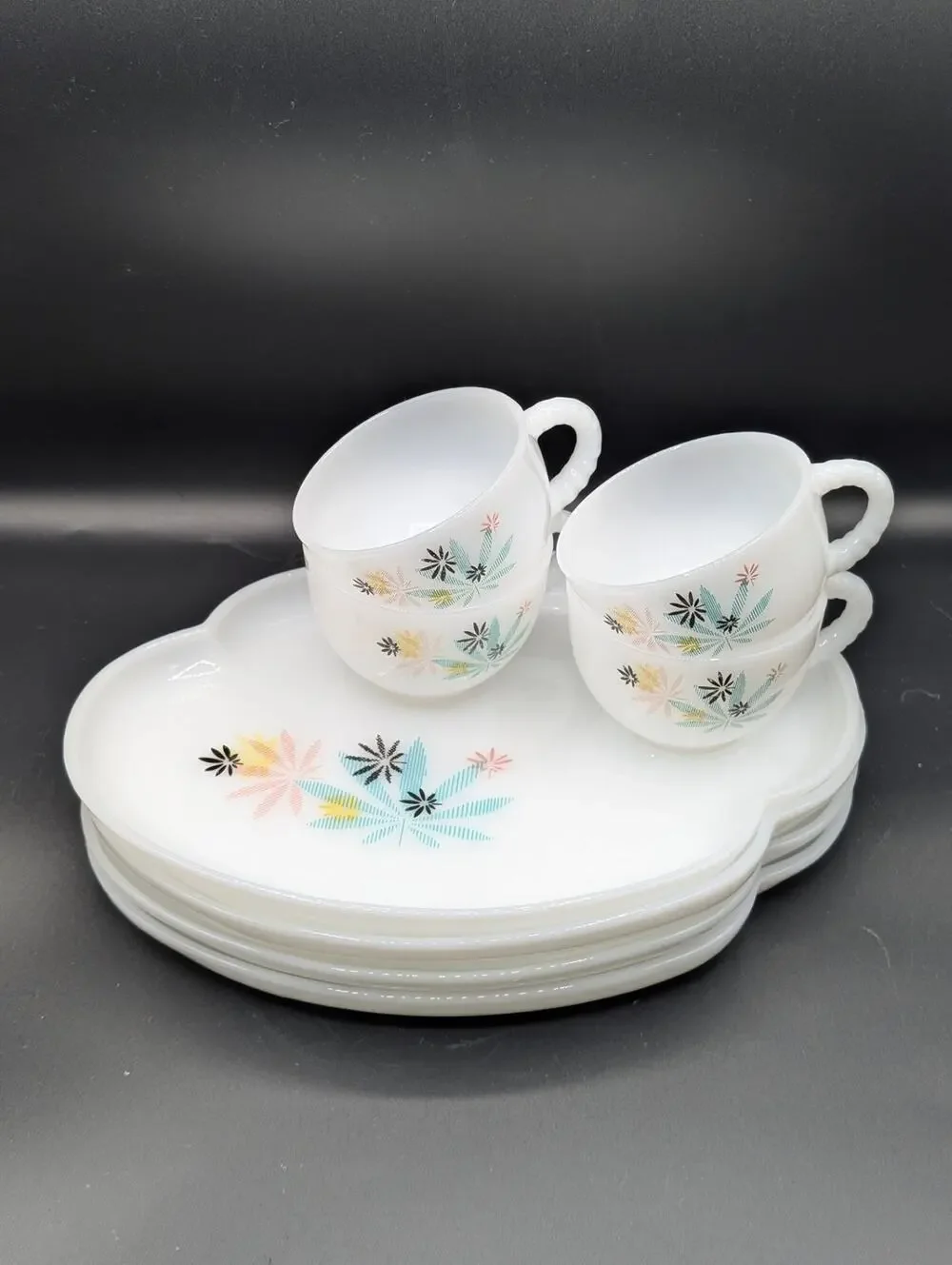 Atomic Flower Snack Plate/Cup Set